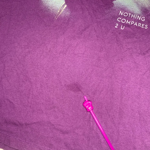 Prince T Shirt Nothing Compares 2 U Purple Shirt Size Medium - Picture 3 of 11